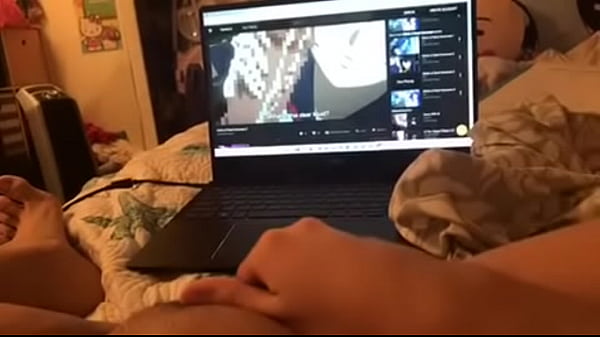 Me masturbating while watching hentai 1
