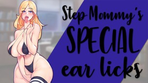 Step Mommy's Lewd Ear Licking [Handjob & Ear Licking]