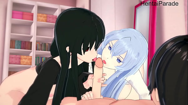 Threesome Akame x Esdeath Akame ga Kiru Hentai uncensored