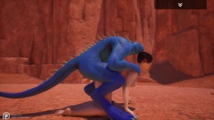 Wild Life Blue lizard scaly porn (Jenny and Corbac)